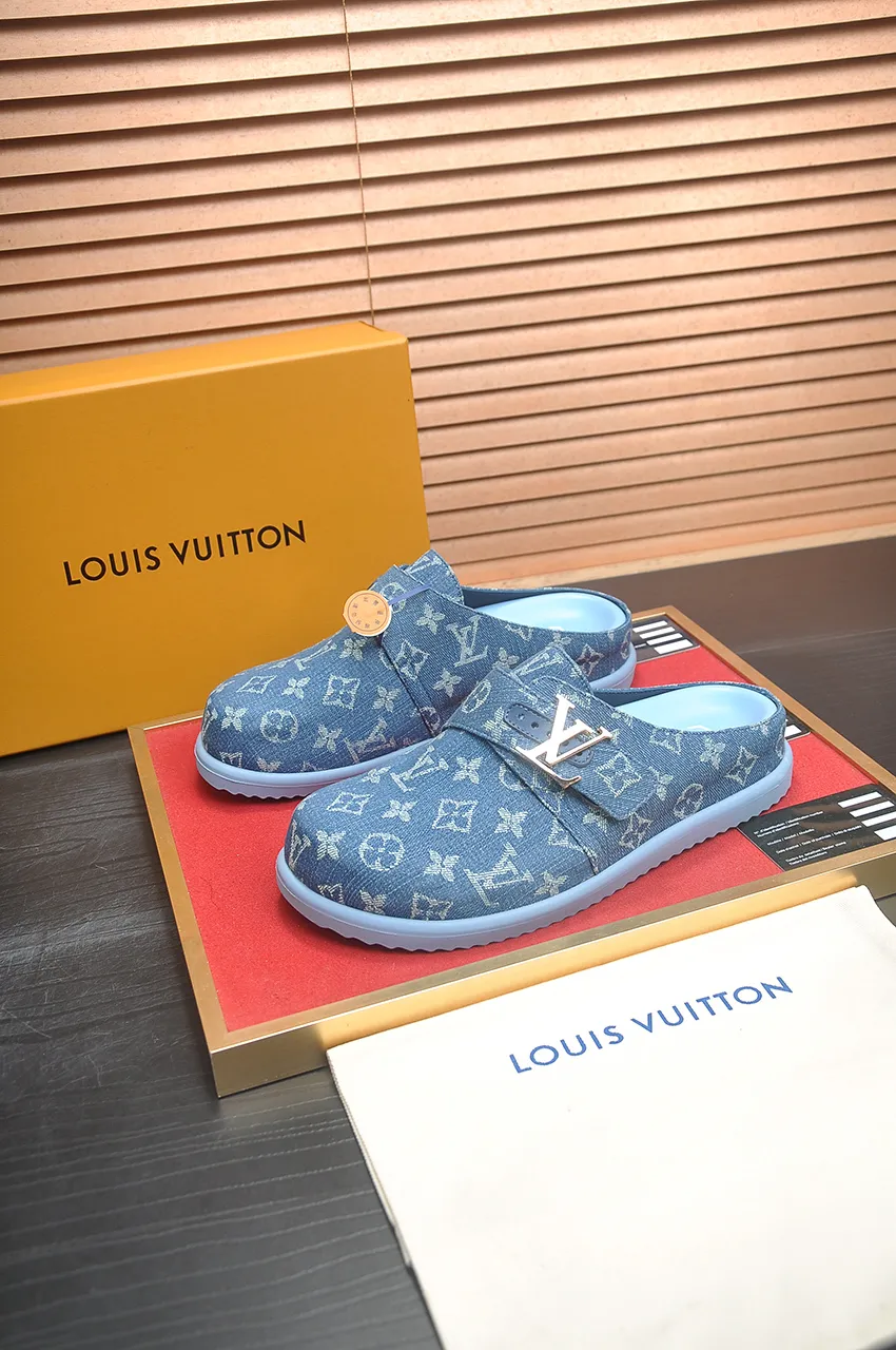 Men's men's shoes 💰520💶[LOUIS VUITTON] (cowhide lining) new style 🍀LV Louis Vuitton * - top version of LV classic semi-slip trendy shoes! Made of imported original cow suede cowhide, with a first layer of comfortable cowhide lining inside! Original wear-resistant rubber outsole! High quality products! Code number 38-45 (45 customized)